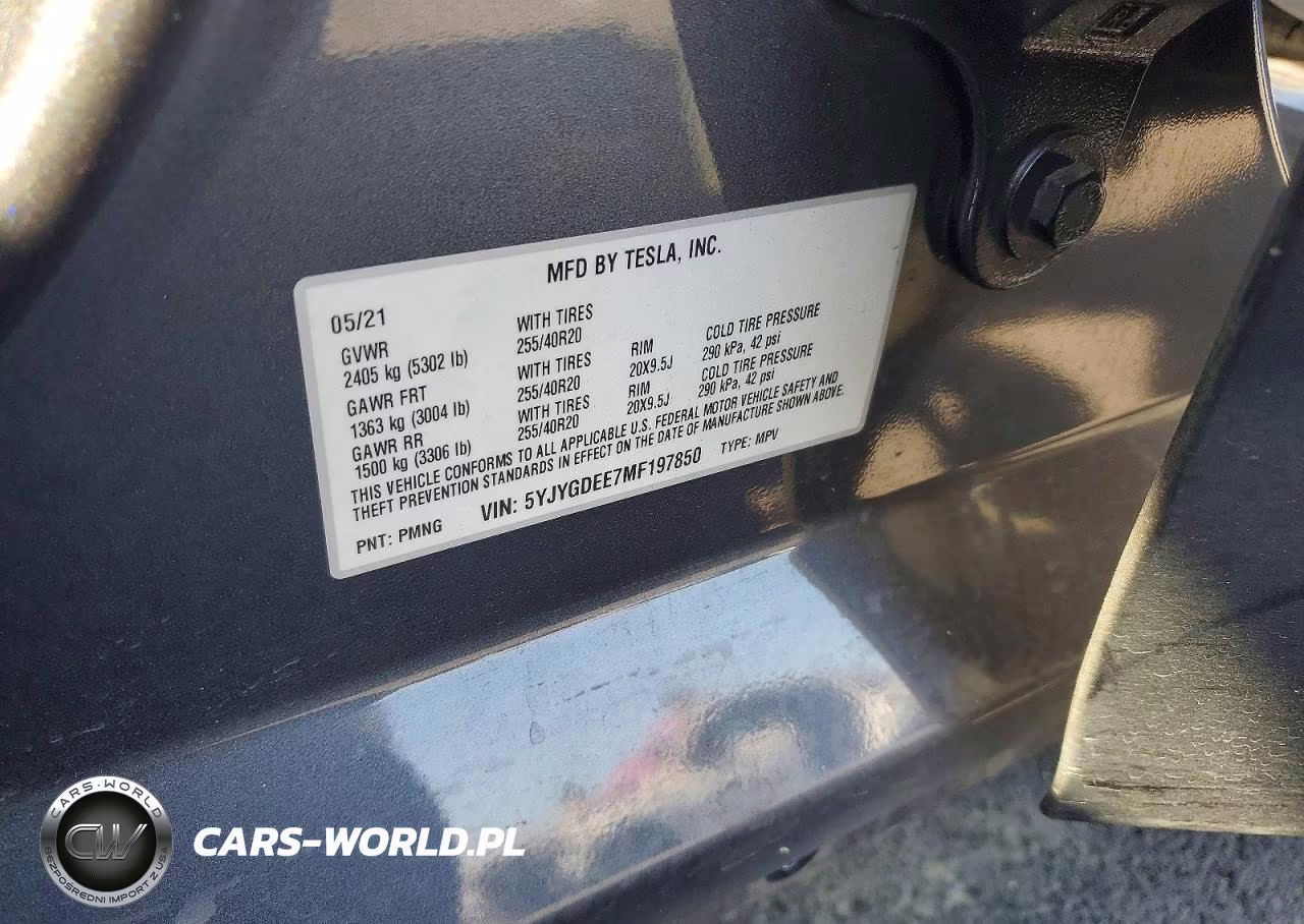 2021 Tesla Model Y VIN:5YJYGDEE7MF197850 - 12