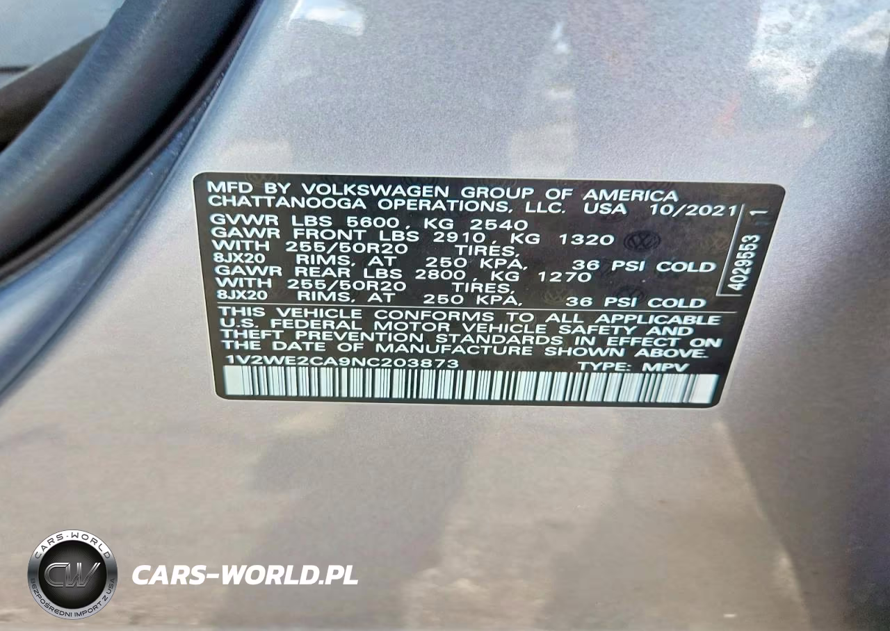2022 Volkswagen Atlas Cross Sport Se VIN:1V2WE2CA9NC203873 - 13