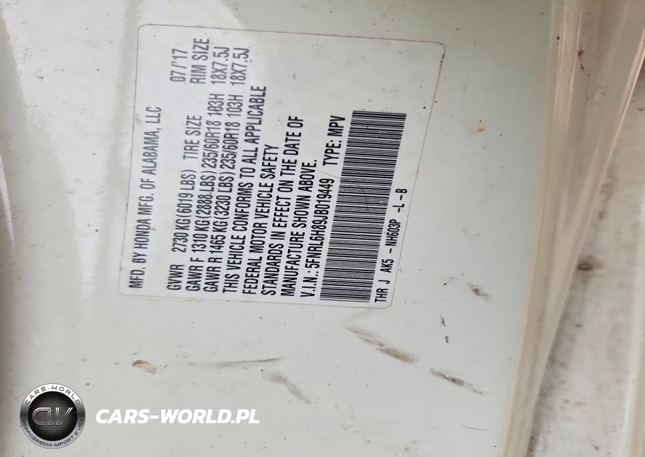 2018 Honda Odyssey Touring VIN:5FNRL6H89JB019449 - 13