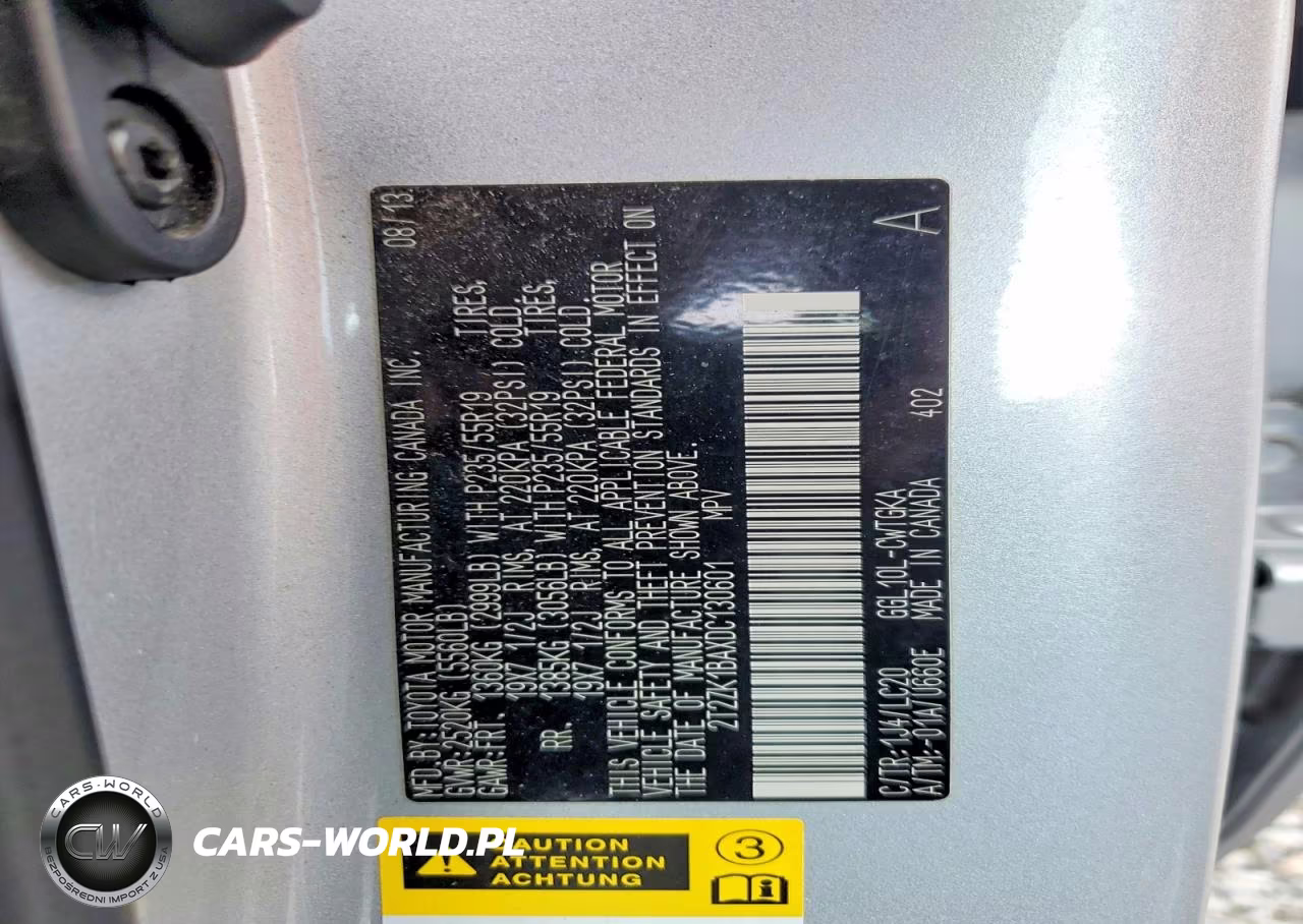 2013 Lexus Rx 350 VIN:2T2ZK1BAXDC130601 - 13
