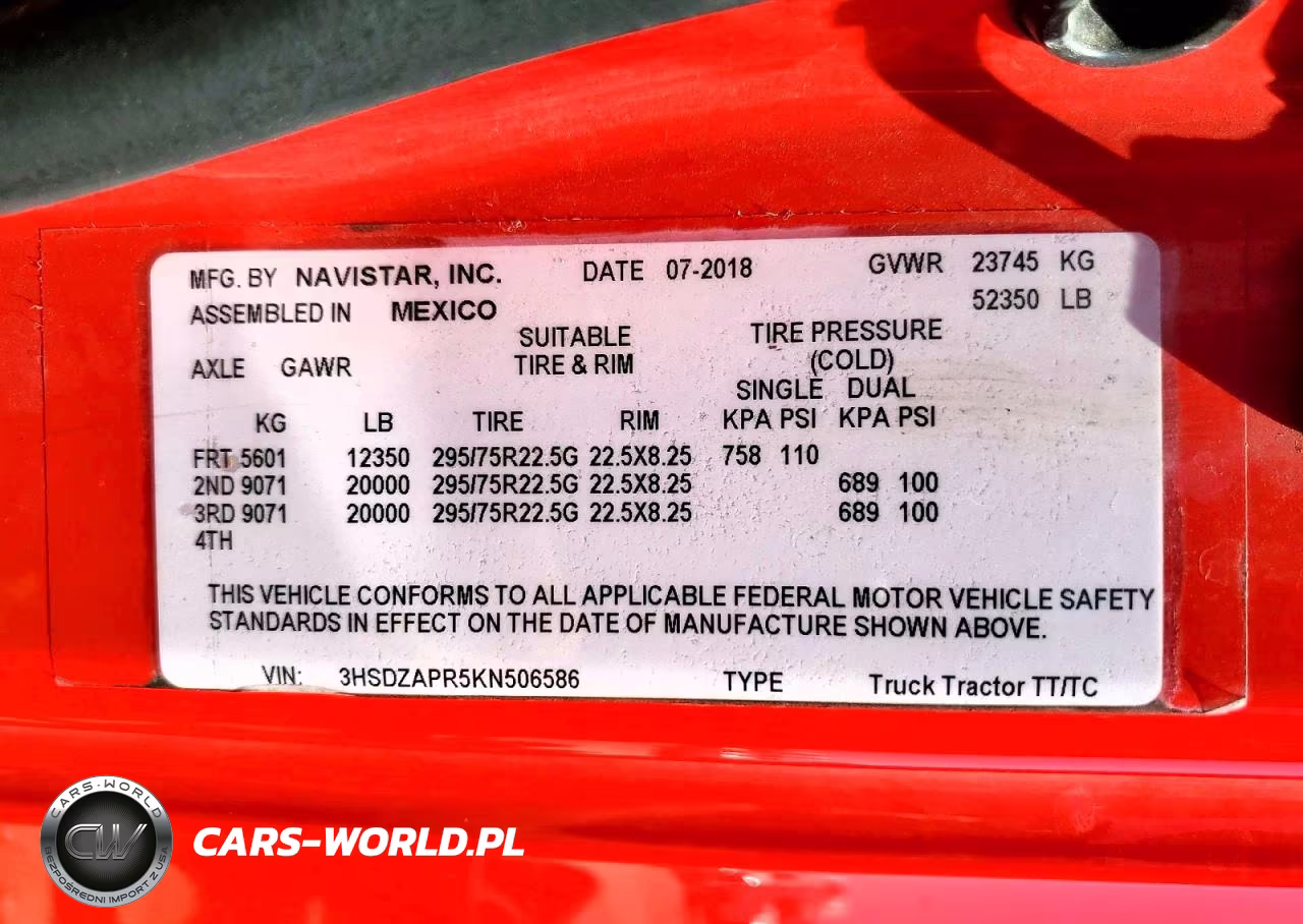 2019 International Lt625 VIN:3HSDZAPR5KN506586 - 10