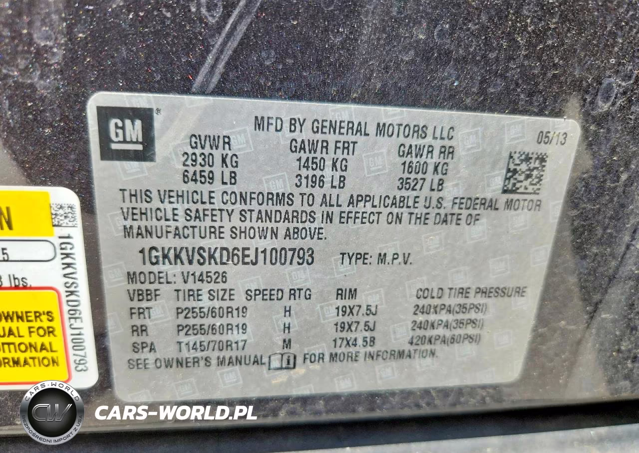 2014 GMC Acadia Slt-2 VIN:1GKKVSKD6EJ100793 - 13