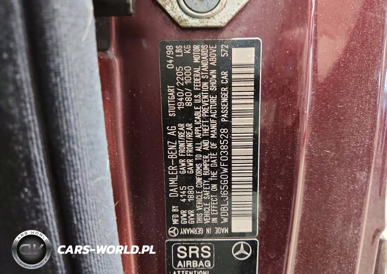 1998 Mercedes-Benz Clk 320 VIN:WDBLJ65G0WF038528 - 12