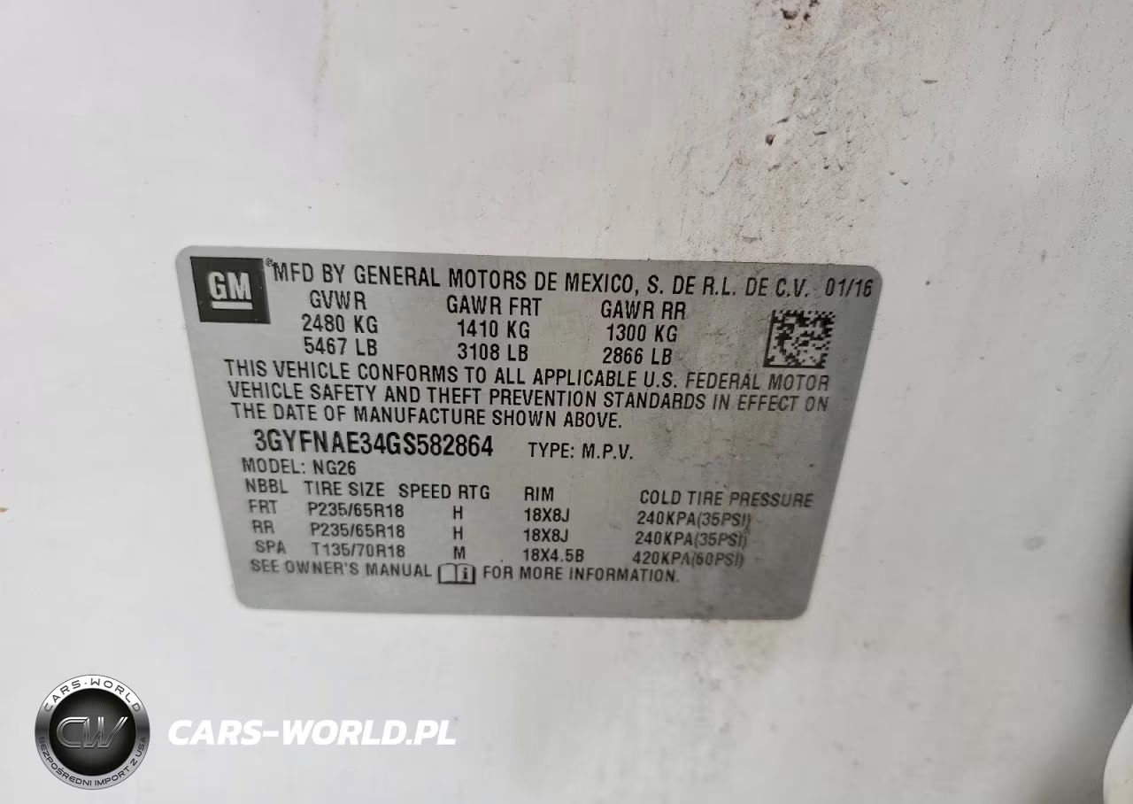 2016 Cadillac Srx VIN:3GYFNAE34GS582864 - 13