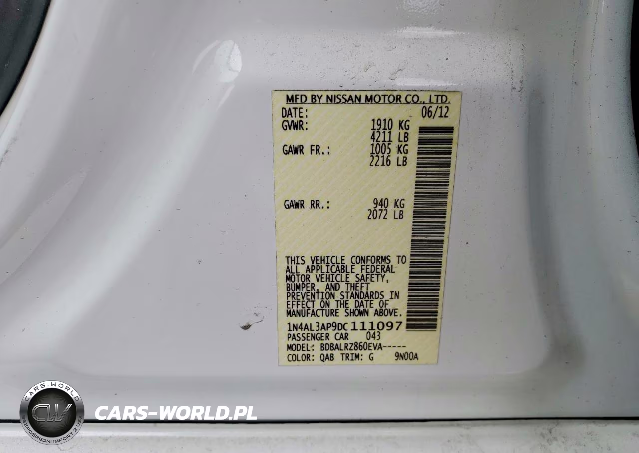 2013 Nissan Altima 2.5 VIN:1N4AL3AP9DC111097 - 13