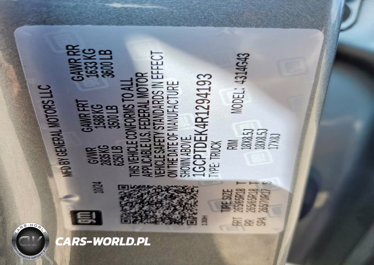 2024 Chevrolet Colorado Z71 VIN:1GCPTDEK4R1294193 - 12