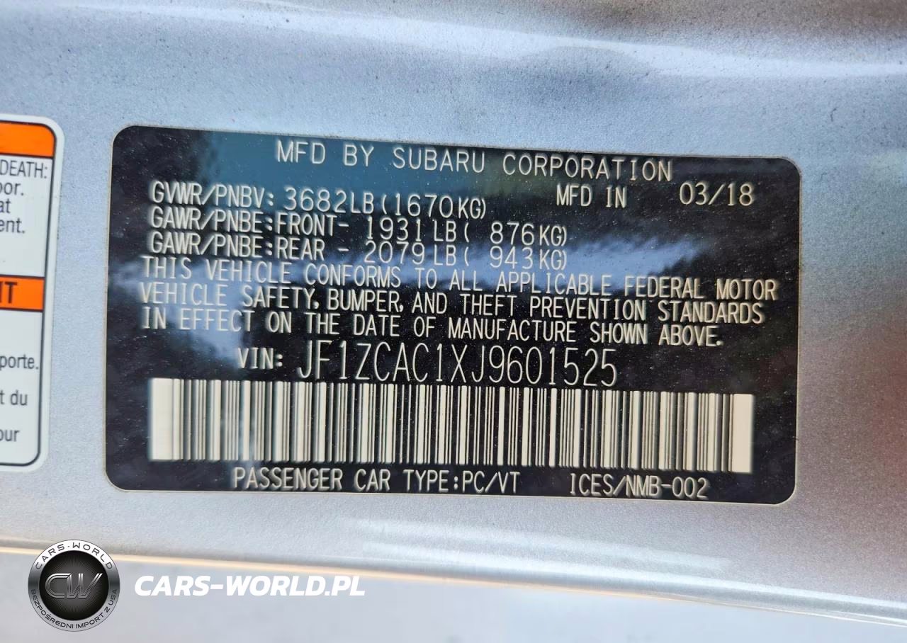 2018 Subaru Brz 2.0 Limited VIN:JF1ZCAC1XJ9601525 - 13