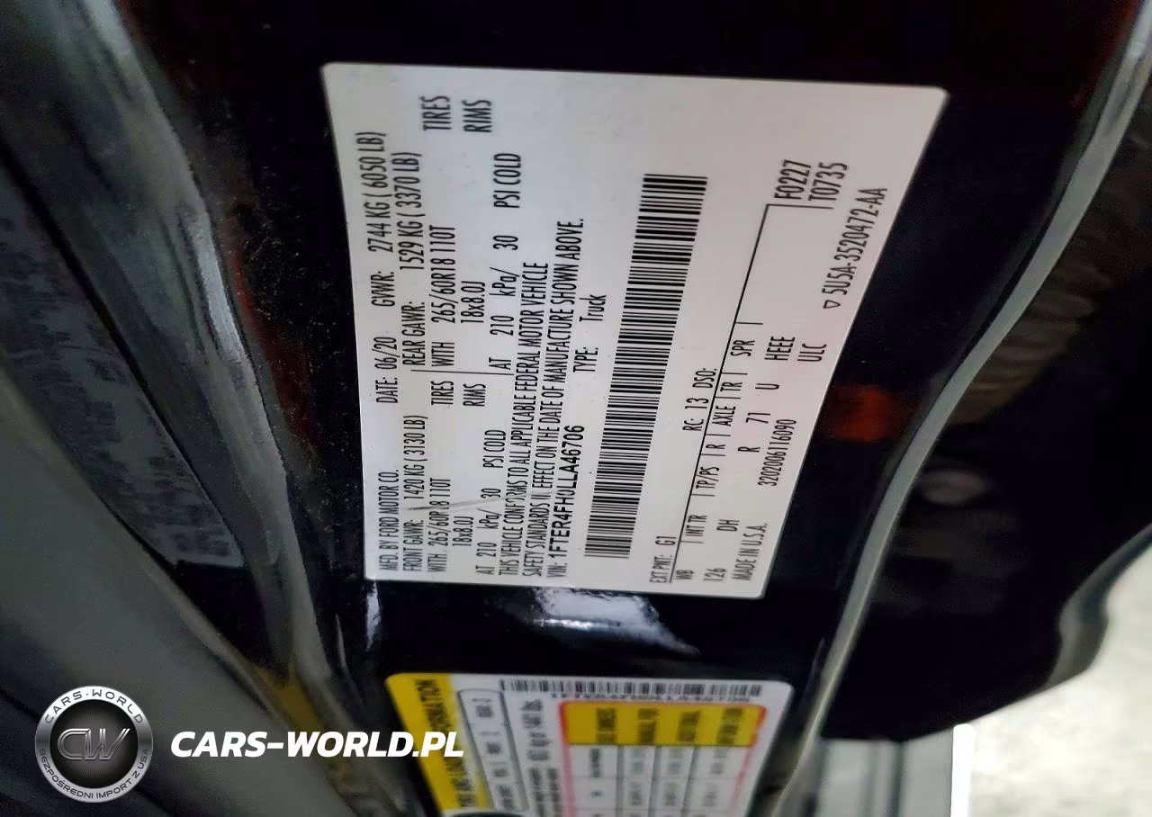 2020 Ford Ranger Xl VIN:1FTER4FH0LLA46706 - 12