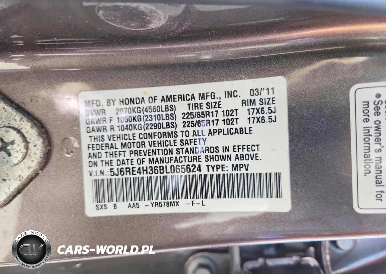 2011 Honda Cr-V VIN:5J6RE4H36BL065624 - 13