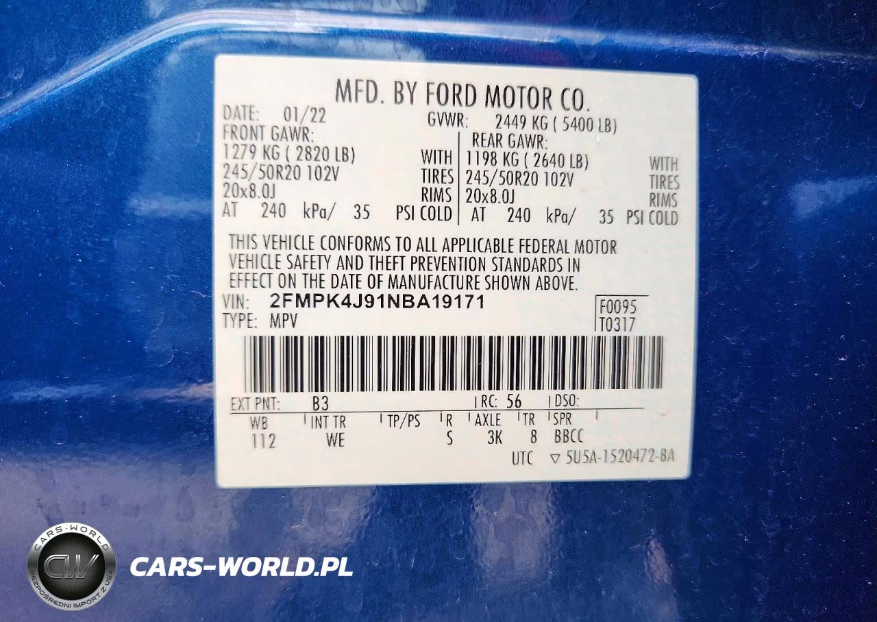 2022 Ford Edge Sel VIN:2FMPK4J91NBA19171 - 13
