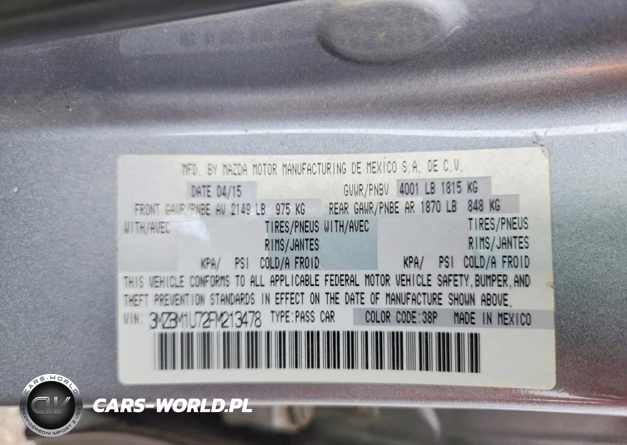 2015 Mazda 3 Sport VIN:3MZBM1U72FM213478 - 12