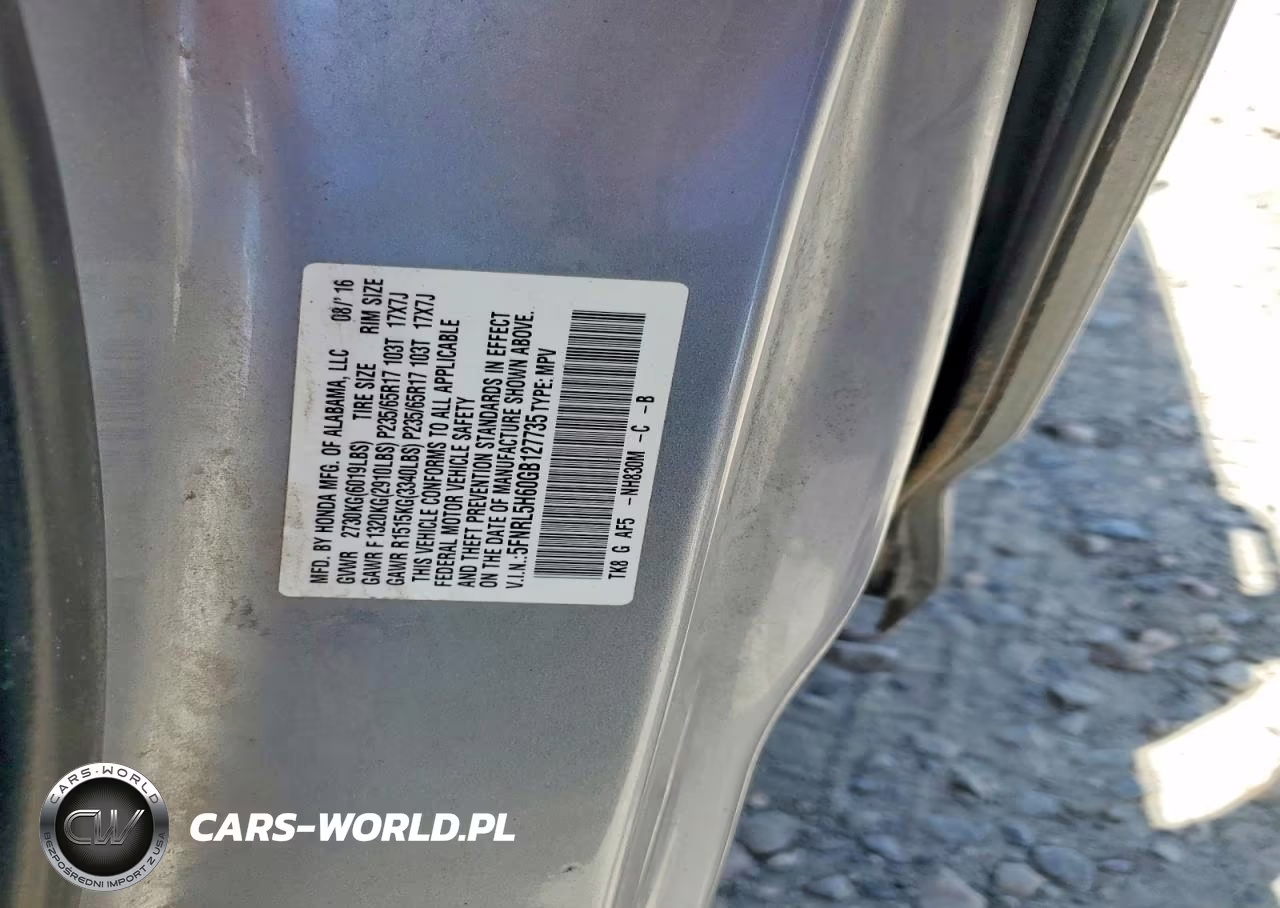 2016 Honda Odyssey Exl VIN:5FNRL5H60GB127735 - 12