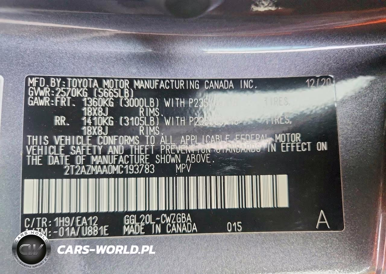 2021 Lexus Rx 350 Base VIN:2T2AZMAA0MC193783 - 14
