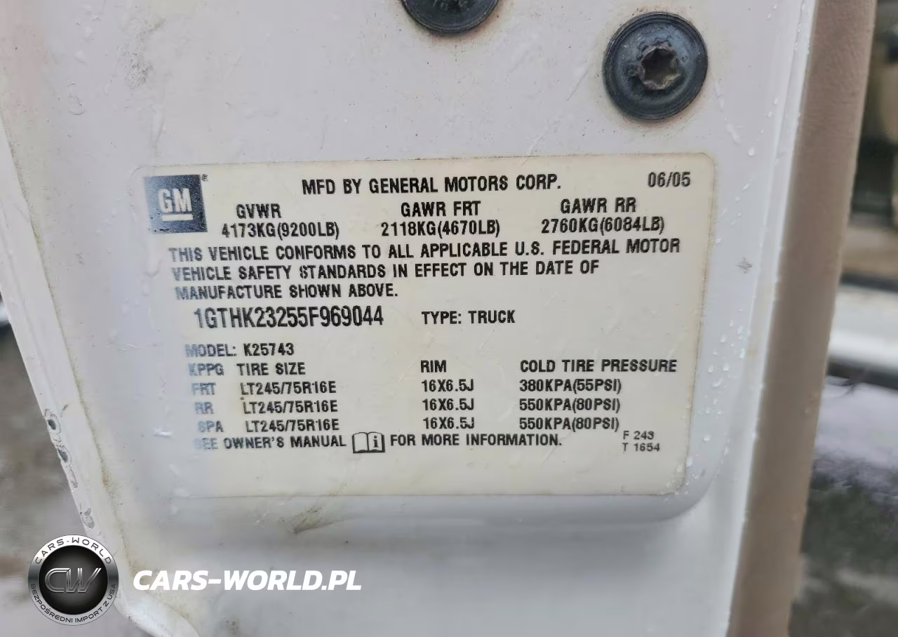 2005 GMC Sierra K2500 Heavy Duty VIN:1GTHK23255F969044 - 12