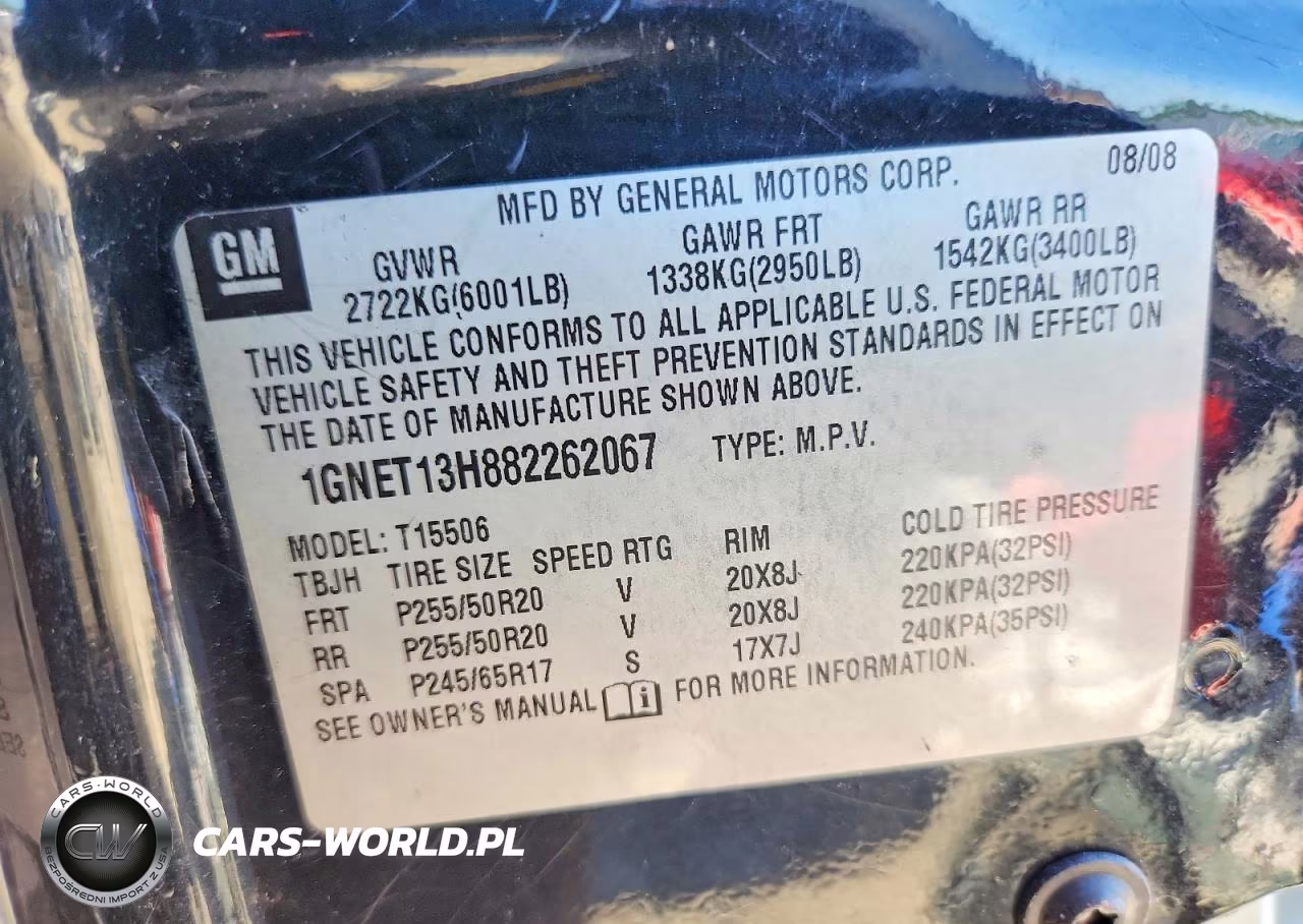 2008 Chevrolet Trailblazer Ss VIN:1GNET13H882262067 - 14