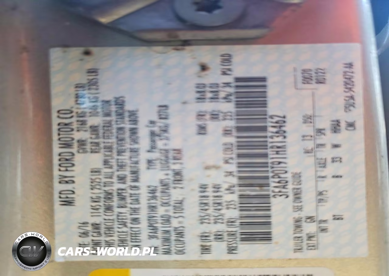 2017 Ford Fusion Se VIN:3FA6P0T91HR136462 - 12