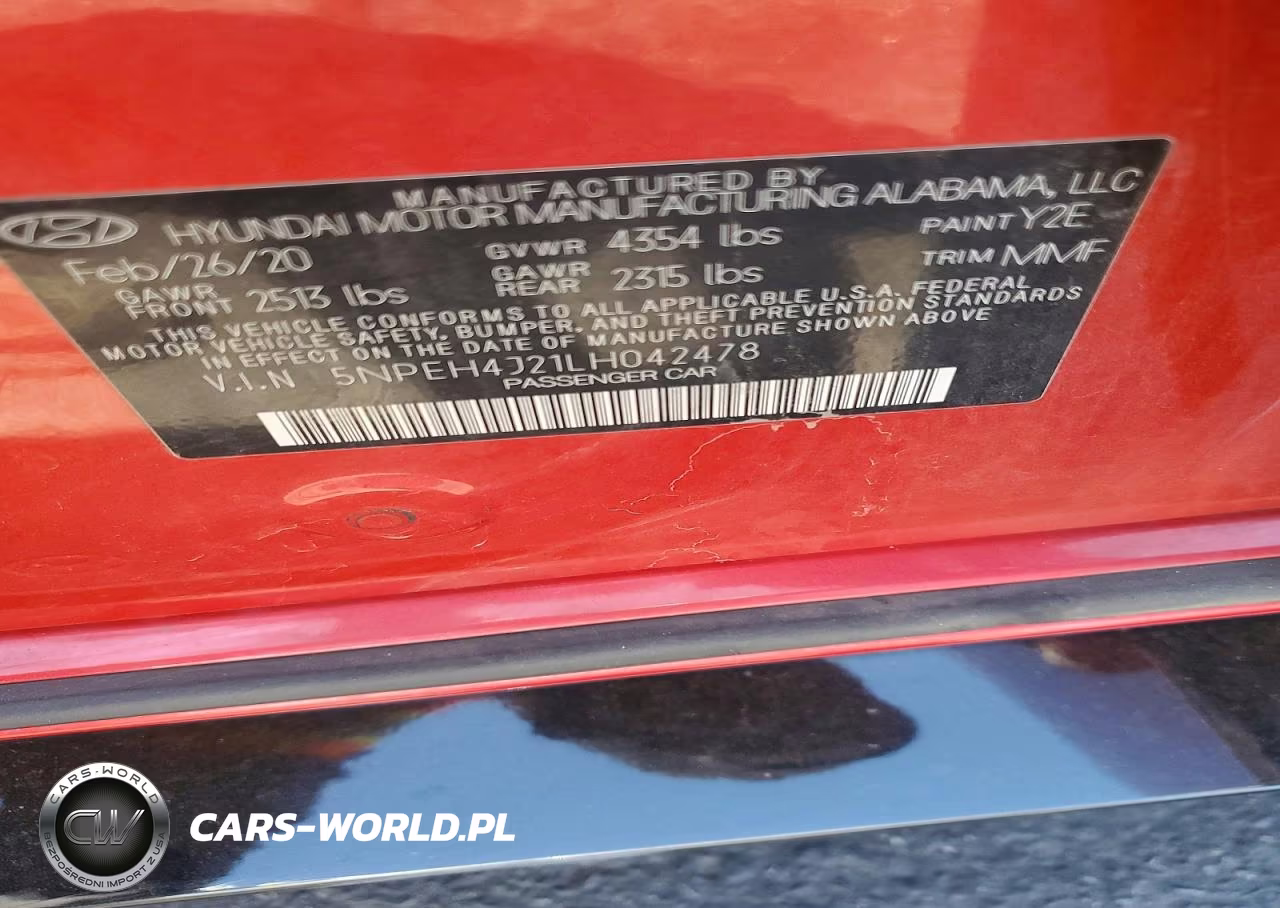 2020 Hyundai Sonata Limited VIN:5NPEH4J21LH042478 - 12