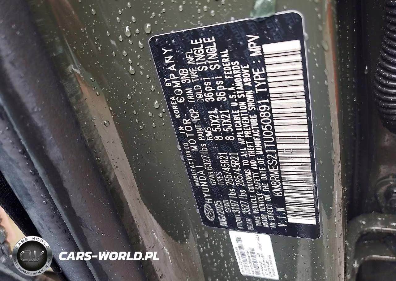 2026 Hyundai Palisade Calligraphy VIN:KM8RMES21TU050891 - 14