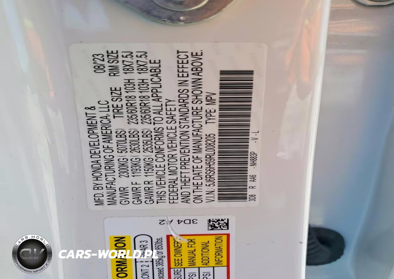 2024 Honda Cr-V Sport VIN:5J6RS6H59RL008205 - 13