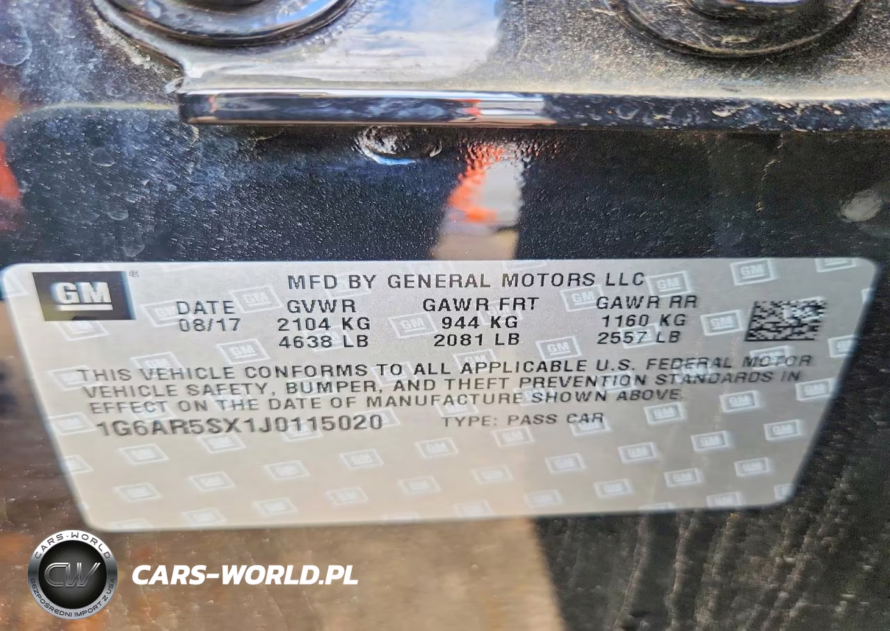2018 Cadillac Cts Luxury VIN:1G6AR5SX1J0115020 - 12