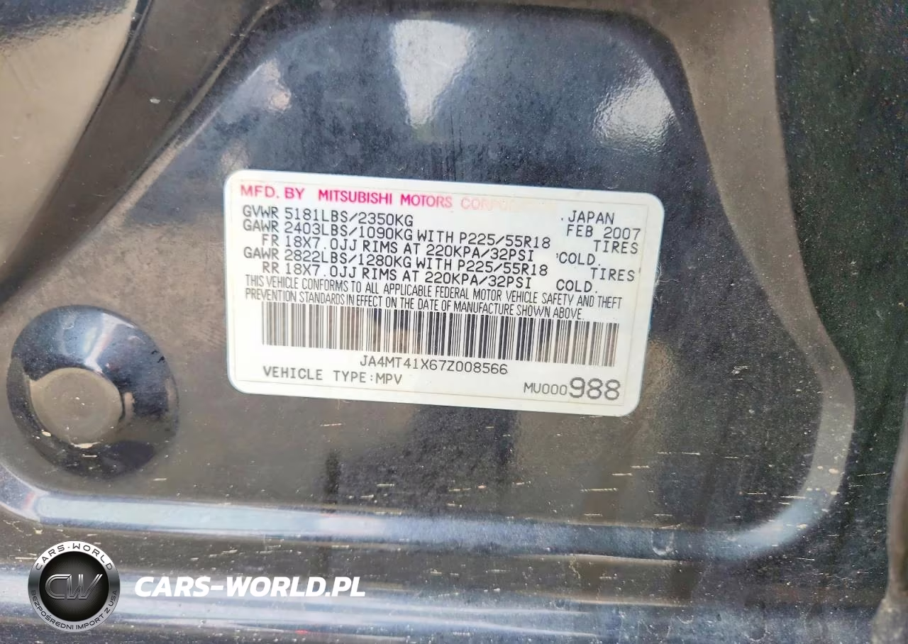2007 Mitsubishi Outlander Xls VIN:JA4MT41X67Z008566 - 14
