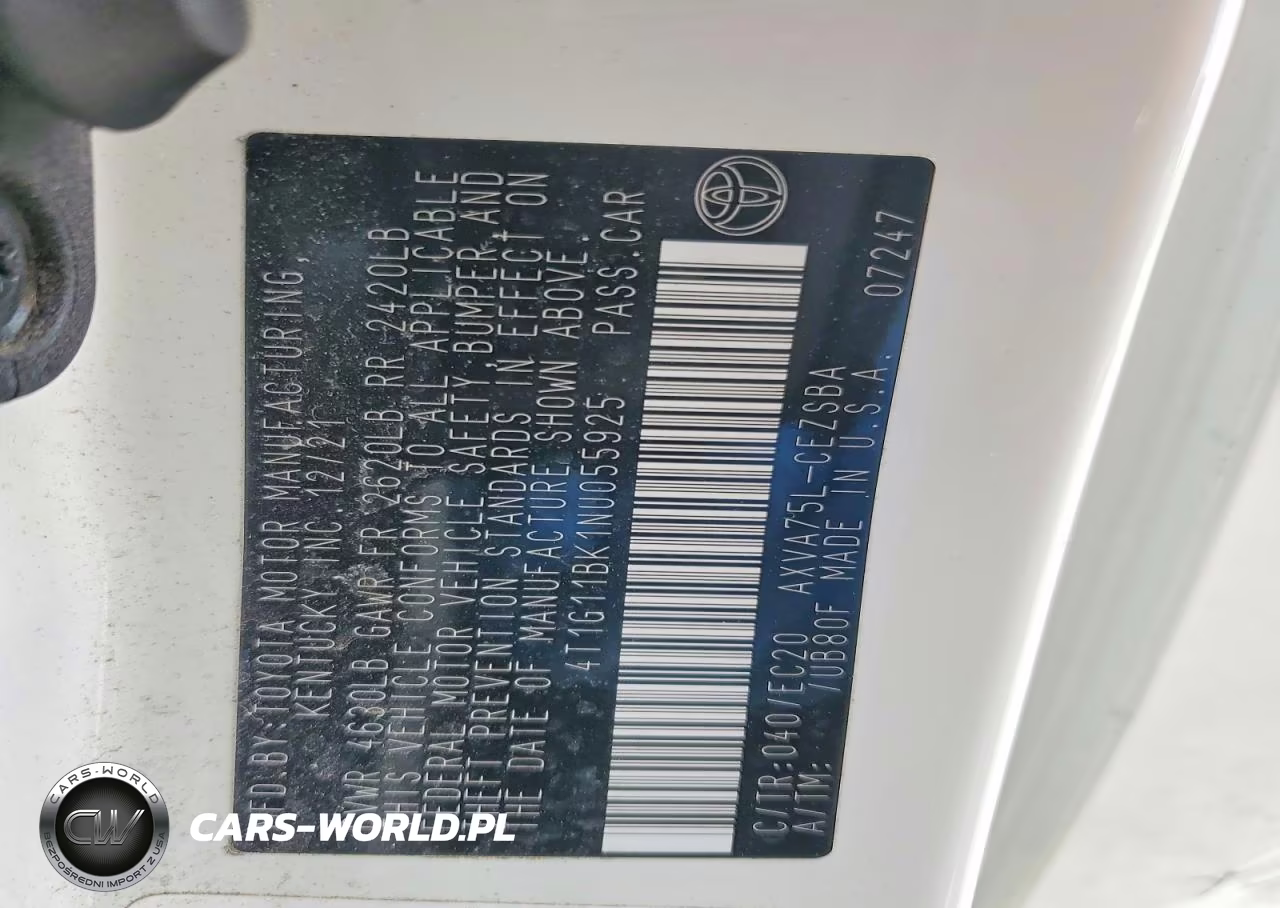 2022 Toyota Camry Se Nightshade VIN:4T1G11BK1NU055925 - 12