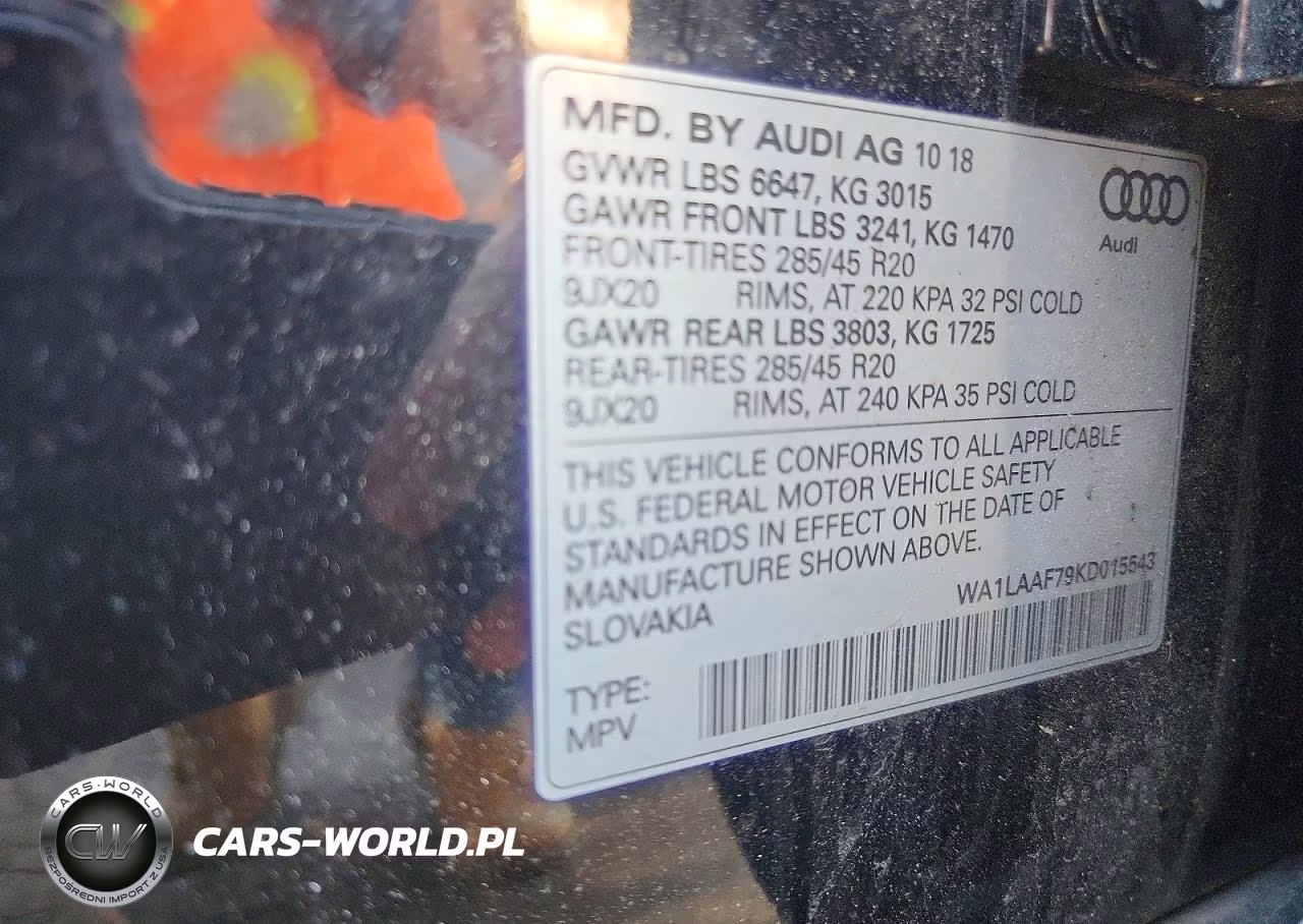 2019 Audi Q7 Premium Plus VIN:WA1LAAF79KD015543 - 13