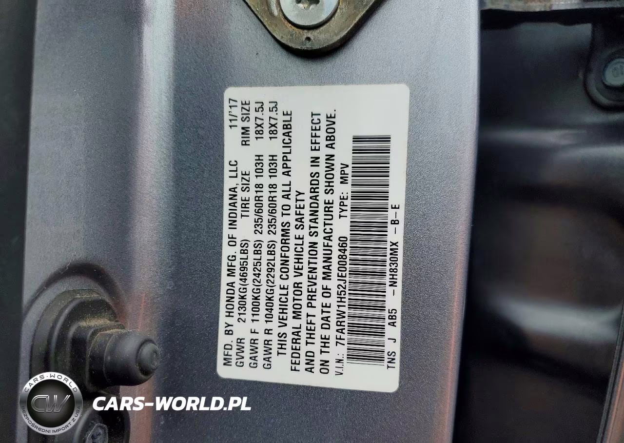 2018 Honda Cr-V Ex VIN:7FARW1H52JE008460 - 13