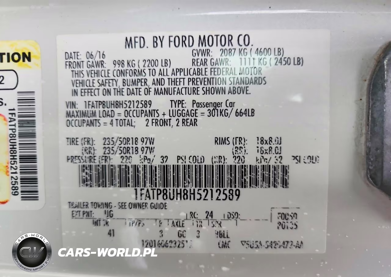 2017 Ford Mustang VIN:1FATP8UH8H5212589 - 13
