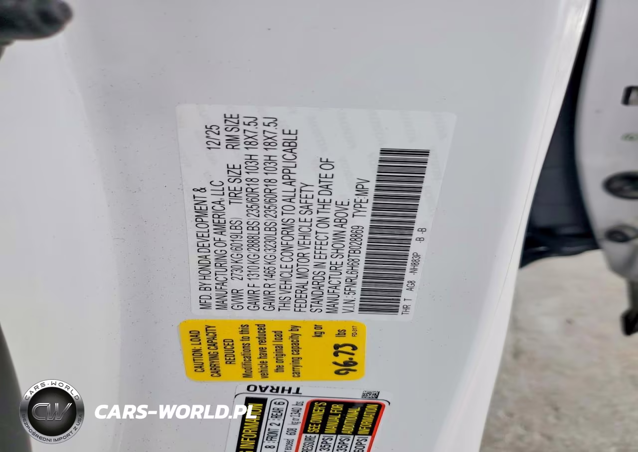 2026 Honda Odyssey Exl VIN:5FNRL6H68TB028869 - 12