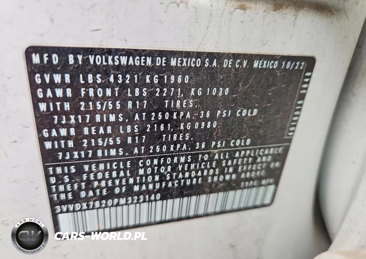 2023 Volkswagen Taos S VIN:3VVDX7B20PM323140 - 12