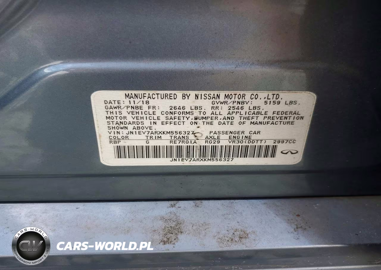 2019 Infiniti Q50 3.0T Luxe VIN:JN1EV7ARXKM556327 - 12