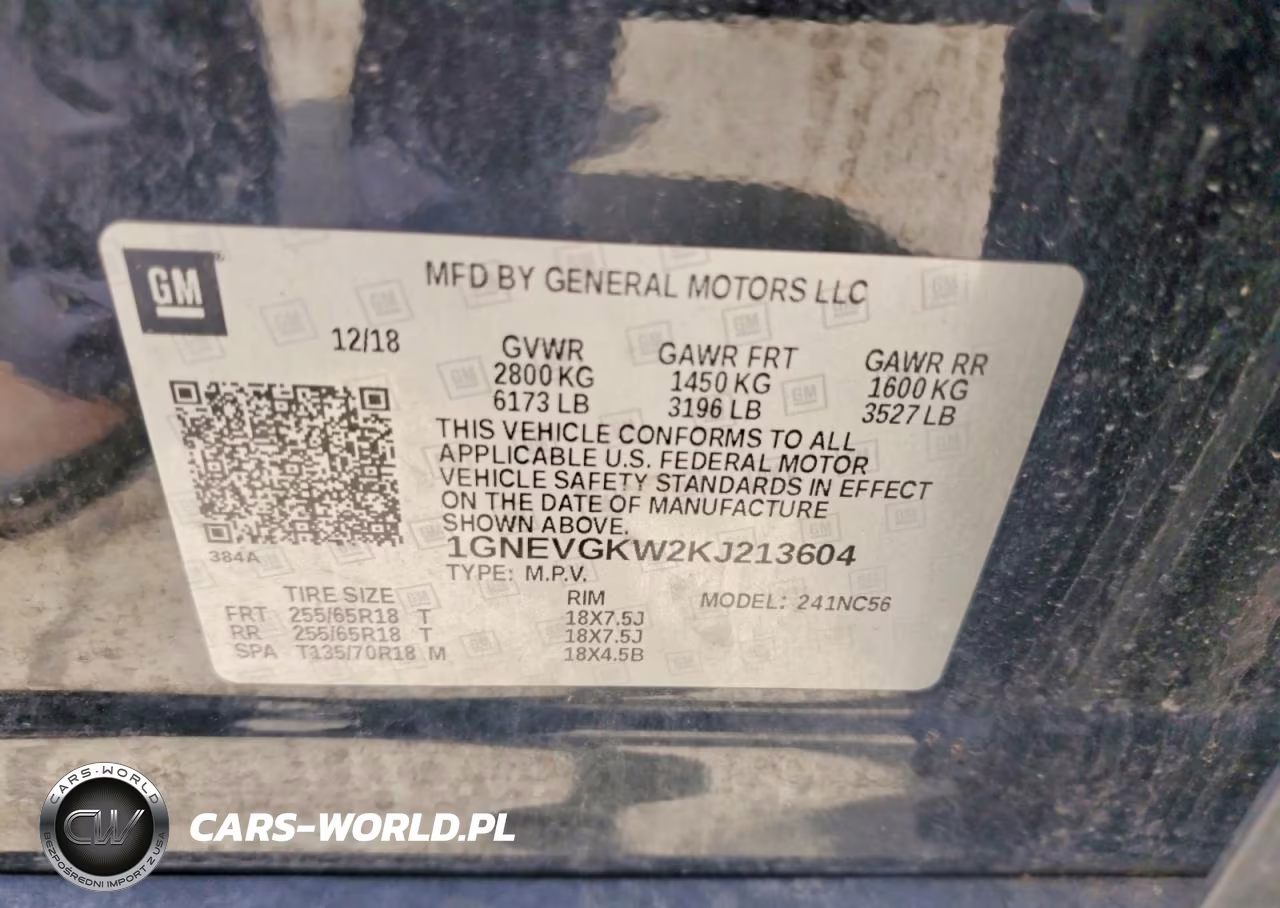 2019 Chevrolet Traverse Lt VIN:1GNEVGKW2KJ213604 - 13