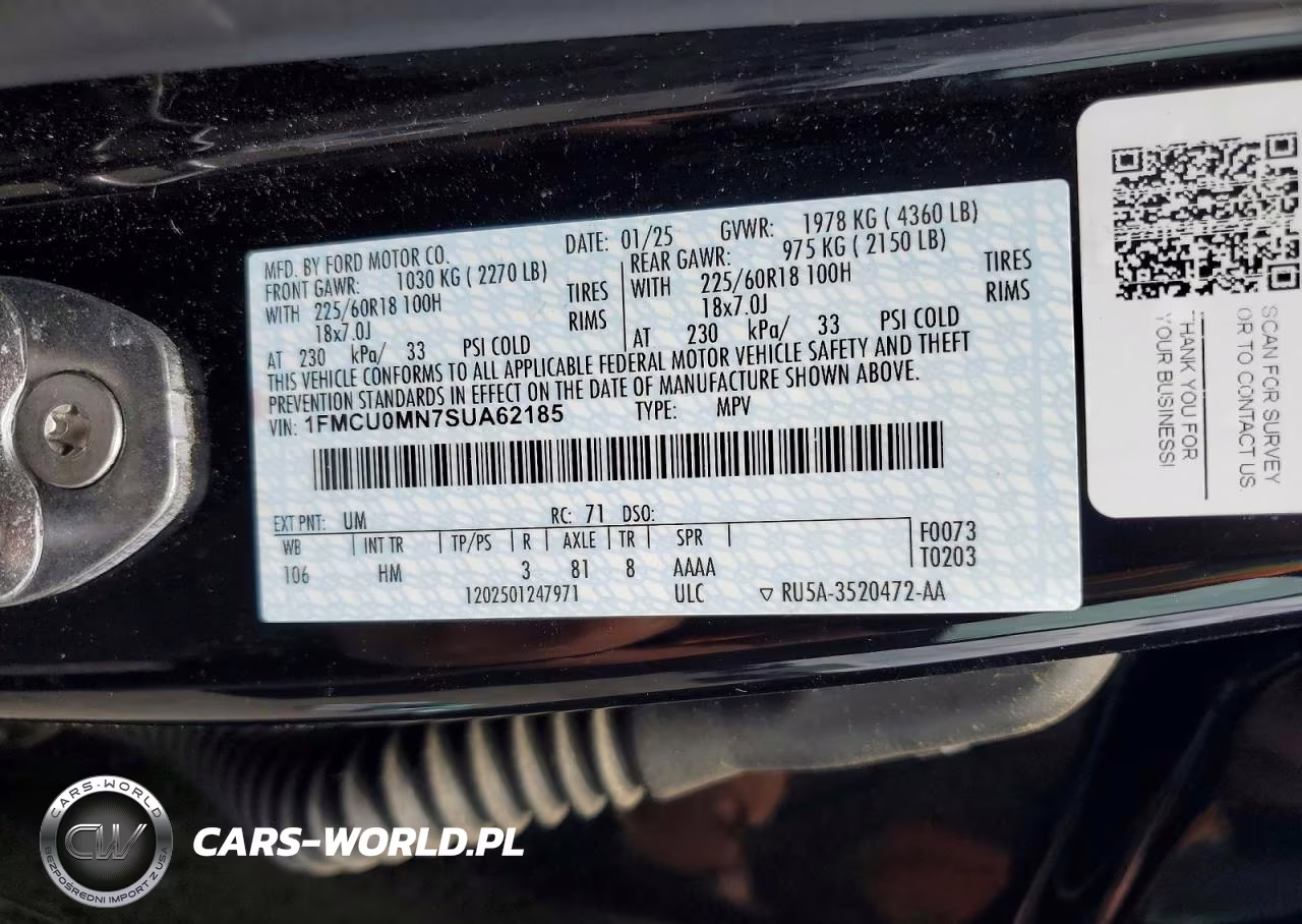 2025 Ford Escape St Line VIN:1FMCU0MN7SUA62185 - 14