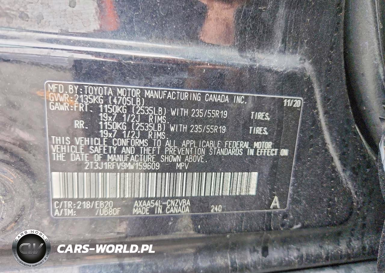 2021 Toyota Rav4 Adventure VIN:2T3J1RFV9MW159609 - 13
