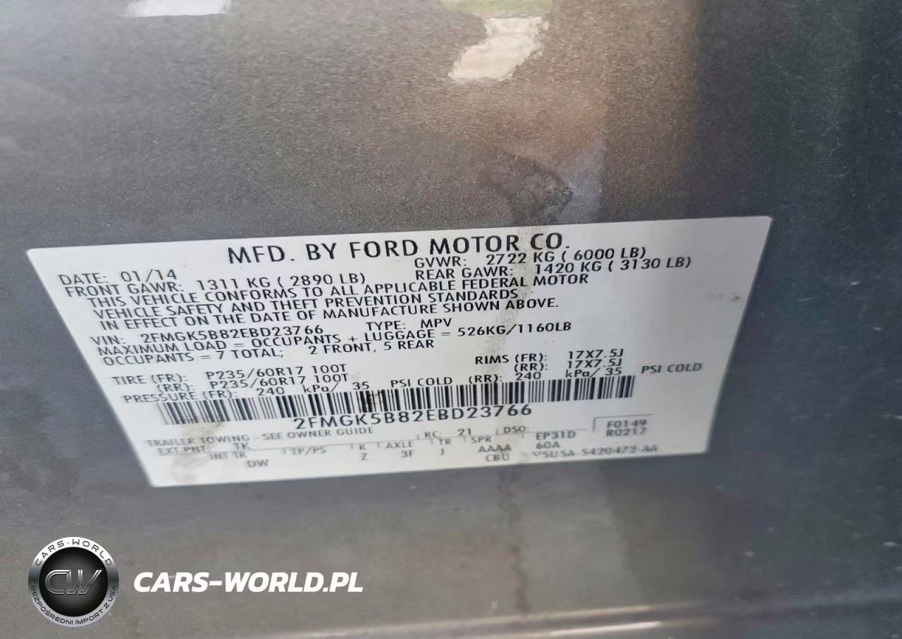 2014 Ford Flex Se VIN:2FMGK5B82EBD23766 - 13