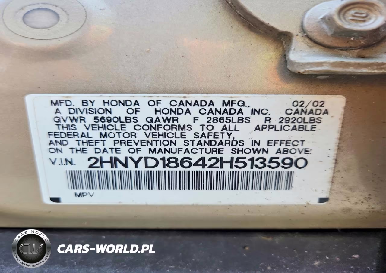 2002 Acura Mdx Touring VIN:2HNYD18642H513590 - 13