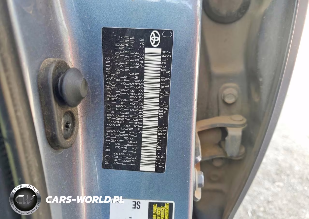 2024 Toyota Corolla Le VIN:5YFB4MDE3RP228555 - 13