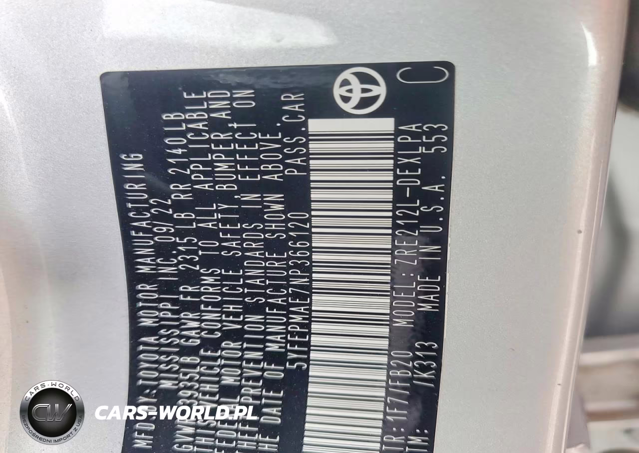 2022 Toyota Corolla Le VIN:5YFEPMAE7NP366120 - 12