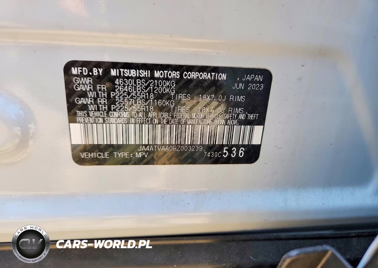 2024 Mitsubishi Eclipse Cross Le VIN:JA4ATVAA0RZ003239 - 13