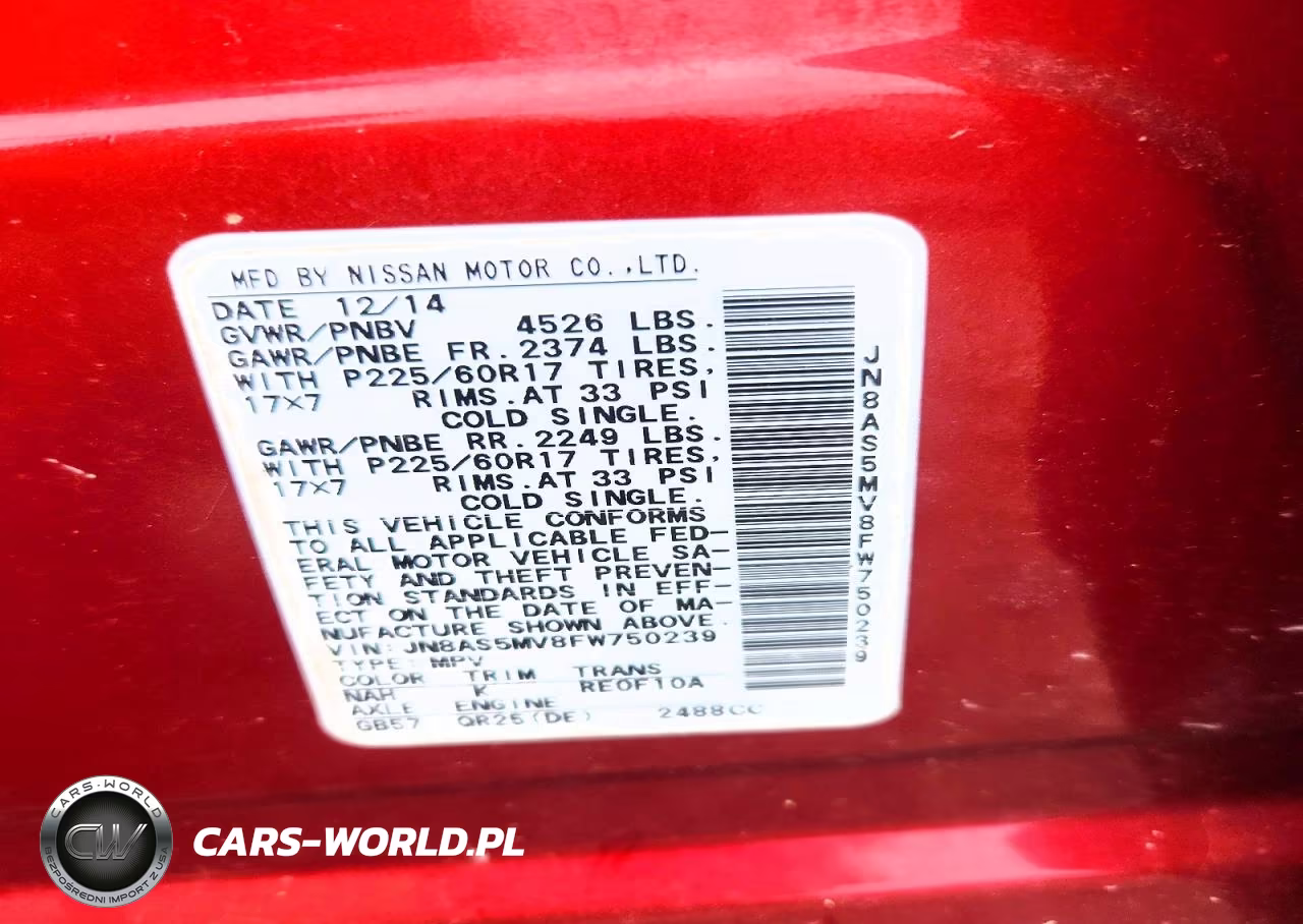 2015 Nissan Rogue Select S VIN:JN8AS5MV8FW750239 - 13