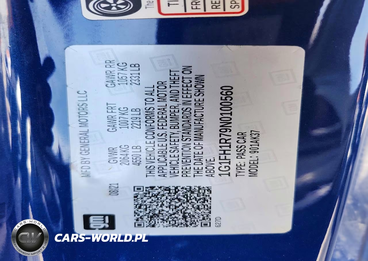 2022 Chevrolet Camaro Ss VIN:1G1FH1R79N0100560 - 13