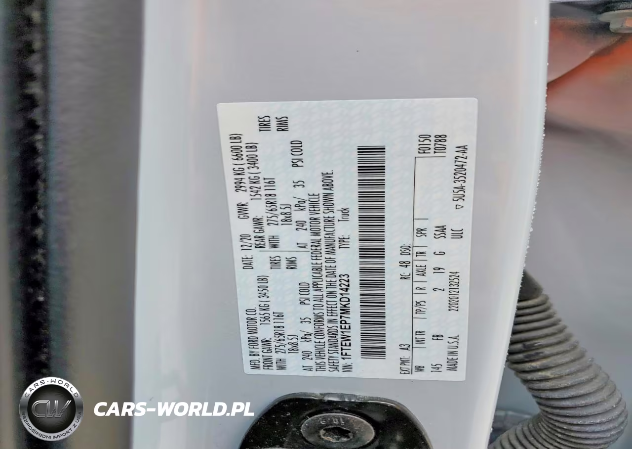 2021 Ford F150 Supercrew VIN:1FTEW1EP7MKD14223 - 12