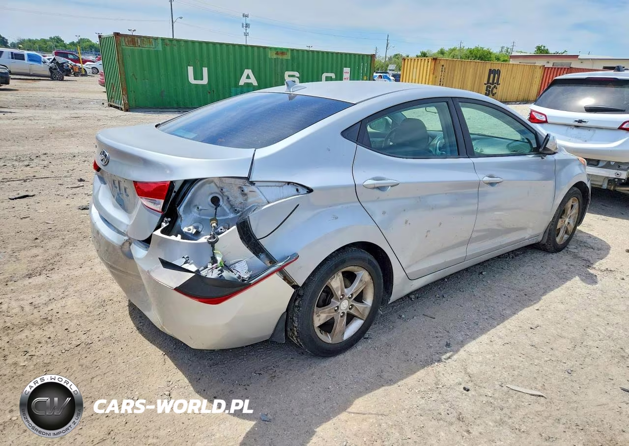 2012 Hyundai Elantra Gls VIN:KMHDH4AE6CU324493 - 3