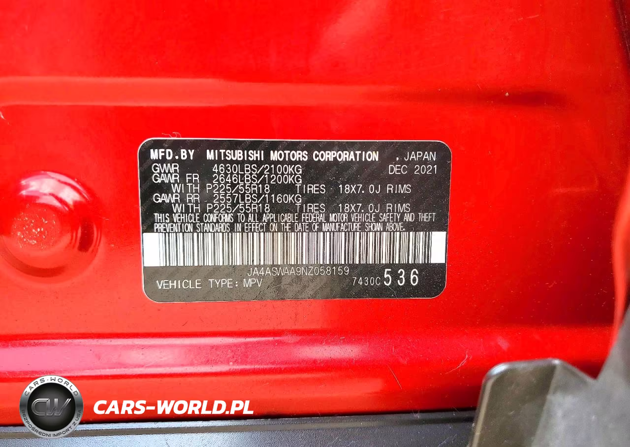 2022 Mitsubishi Eclipse Cross Se VIN:JA4ASWAA9NZ058159 - 13