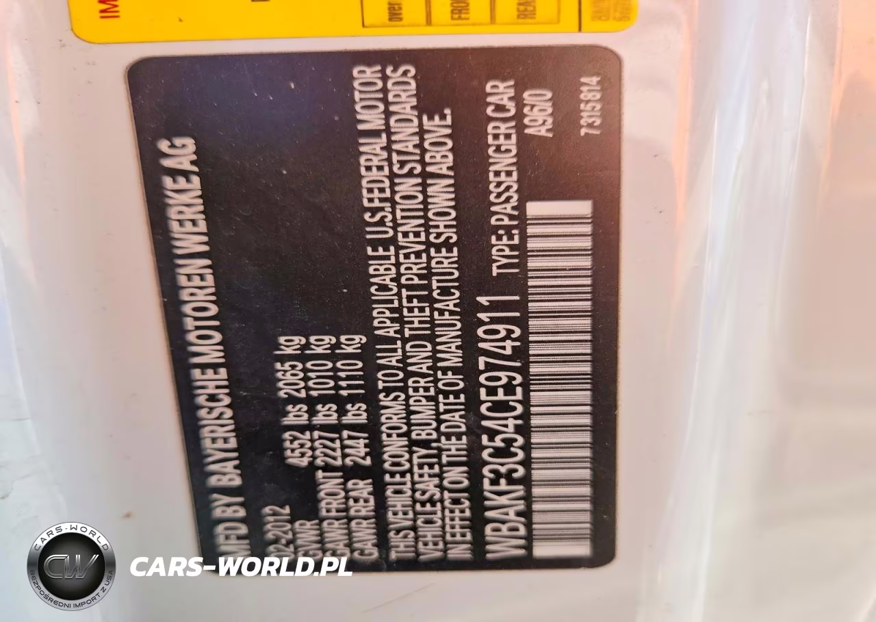 2012 BMW 328 Xi VIN:WBAKF3C54CE974911 - 13