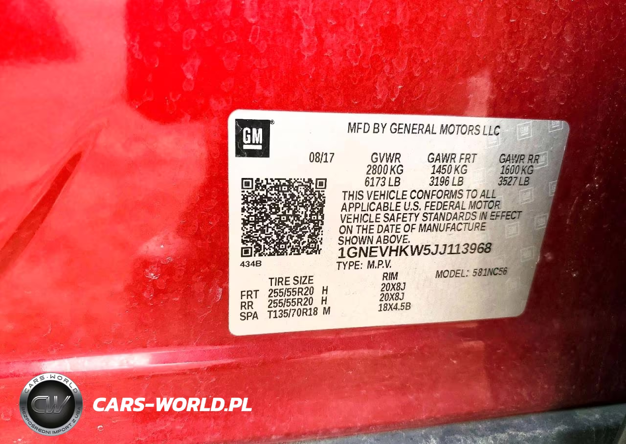 2018 Chevrolet Traverse Lt VIN:1GNEVHKW5JJ113968 - 13