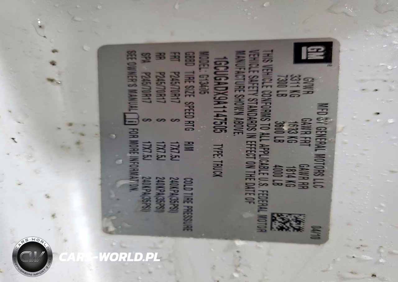 2010 Chevrolet Express 1500 Cargo Delivery Van VIN:1GCUGADX9A1147505 - 13