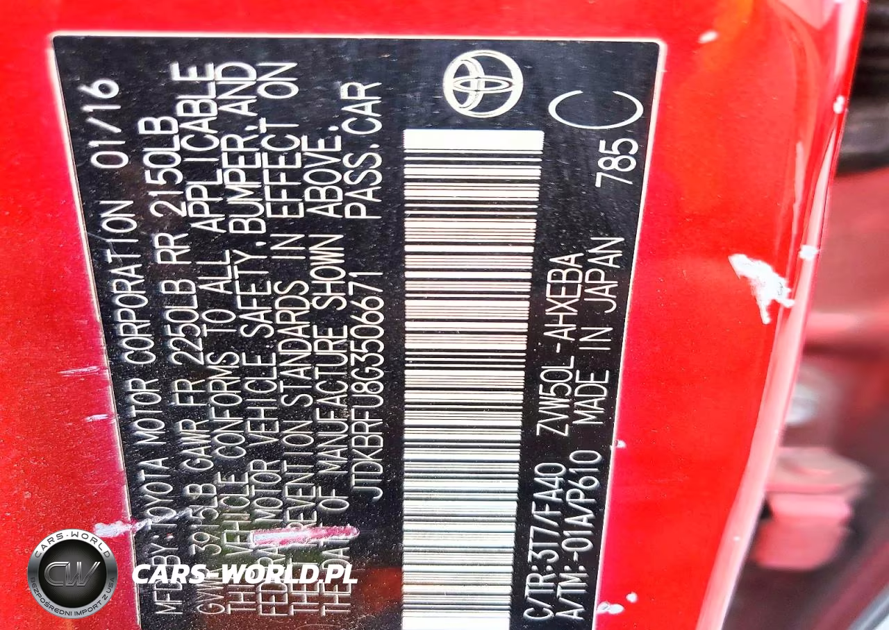 2016 Toyota Prius Two VIN:JTDKBRFU8G3506671 - 13