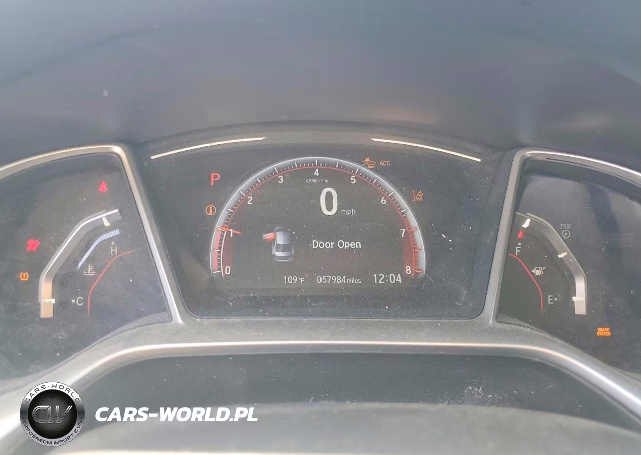 2019 Honda Civic Sport VIN:2HGFC2F89KH596591 - 9